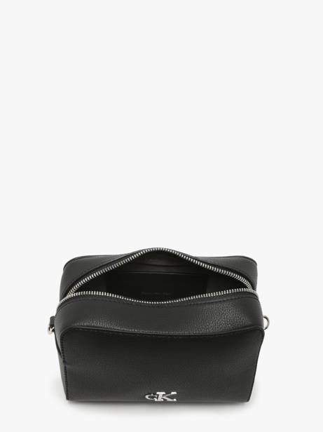 Cross Body Tas Minimal Mono Gerecycleerd Polyester Calvin klein jeans Zwart minimal mono K612719 ander zicht 3