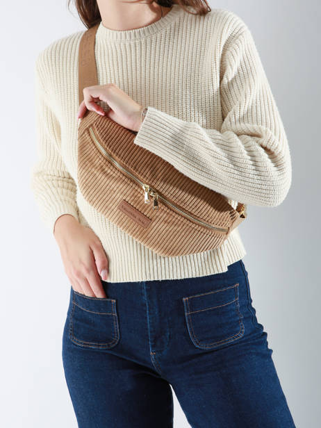 Heuptasje Vanessa wu Beige velours MA0112 ander zicht 1