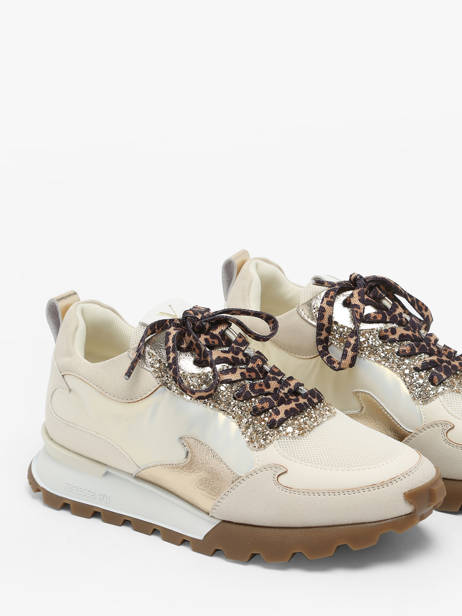 Sneakers Louisa Vanessa wu Beige women BK2700BG ander zicht 3