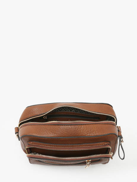 Cross Body Tas Zip Lulu castagnette Bruin zip WILLIAM ander zicht 3
