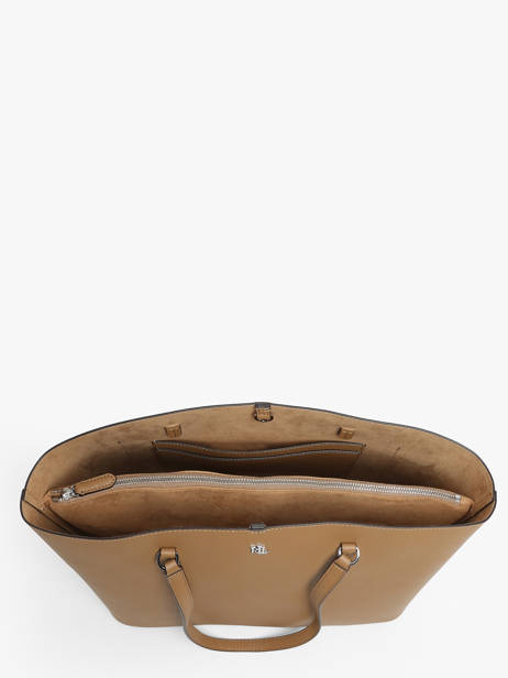 Schoudertas Karly Leder Lauren ralph lauren Bruin karly 31911655 ander zicht 3