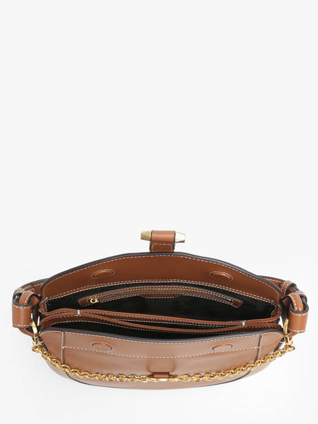 Cross Body Tas Pia Leder Le tanneur Bruin pia TPIA1420 ander zicht 3