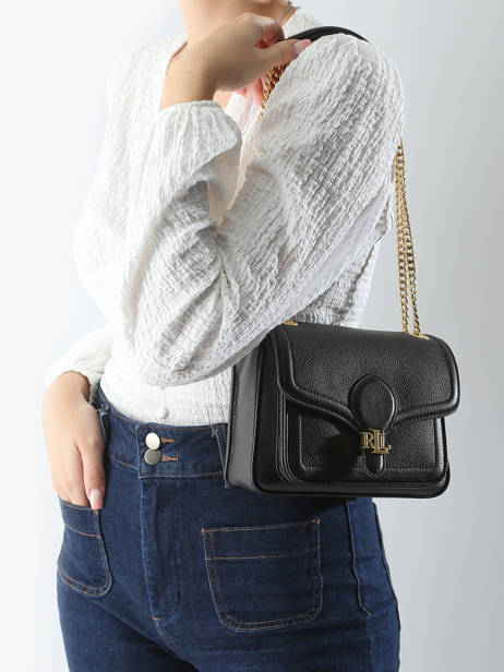 Cross Body Tas Bradley Leder Lauren ralph lauren Zwart bradley 31941807 ander zicht 1