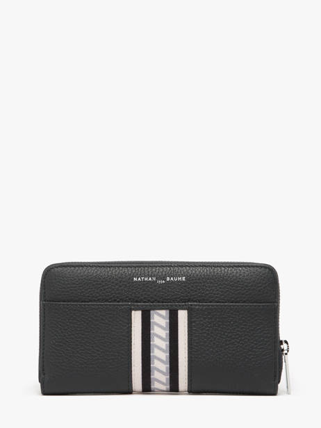 Portefeuille Signature Leder Nathan baume Zwart signature 280277N ander zicht 2