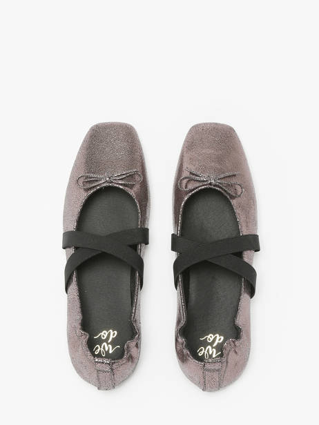 Ballerinas Met Riempjes Uit Leder We do Zilver women CO55342G ander zicht 4