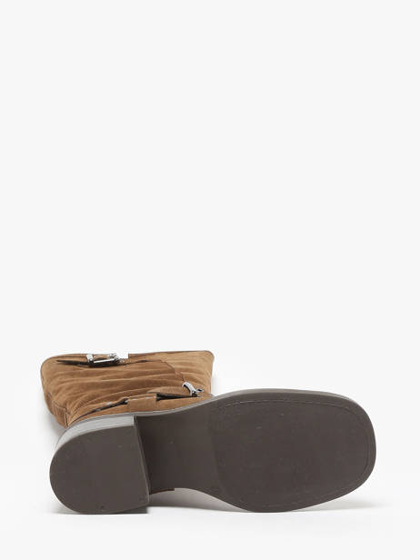 Laarzen Uit Leder We do Bruin women CO88177 ander zicht 5