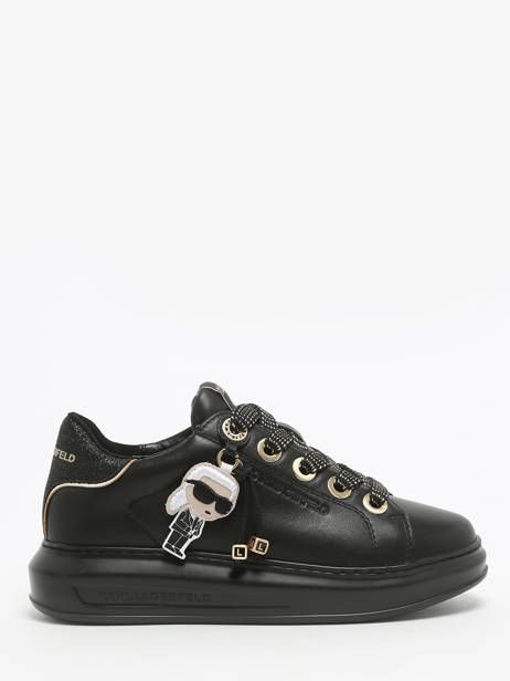 Sneakers Kapri Keychain Uit Leder Karl lagerfeld Zwart women KL62574F