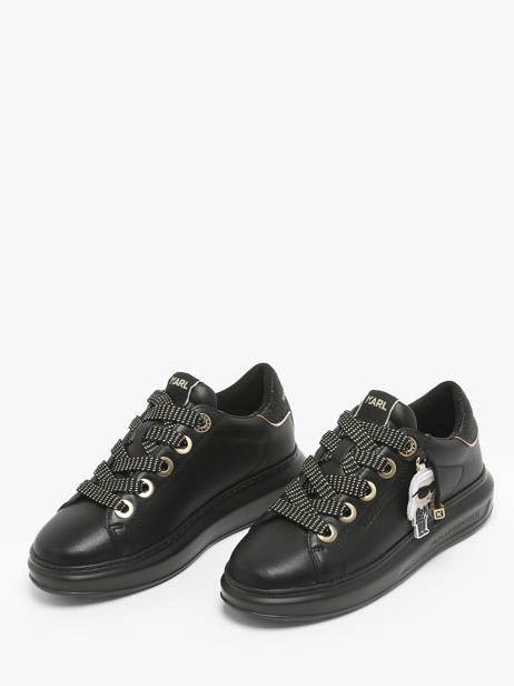 Sneakers Kapri Keychain Uit Leder Karl lagerfeld Zwart women KL62574F ander zicht 2