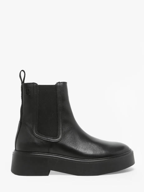 Chelsea Boots Uit Leder Tommy hilfiger Beige women 8095BDS
