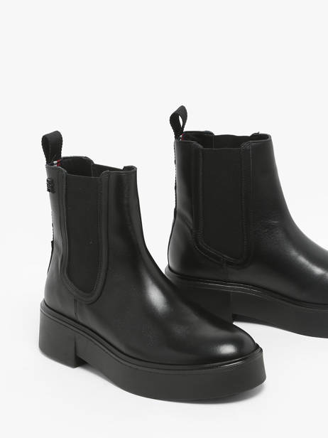 Chelsea Boots Uit Leder Tommy hilfiger Beige women 8095BDS ander zicht 2