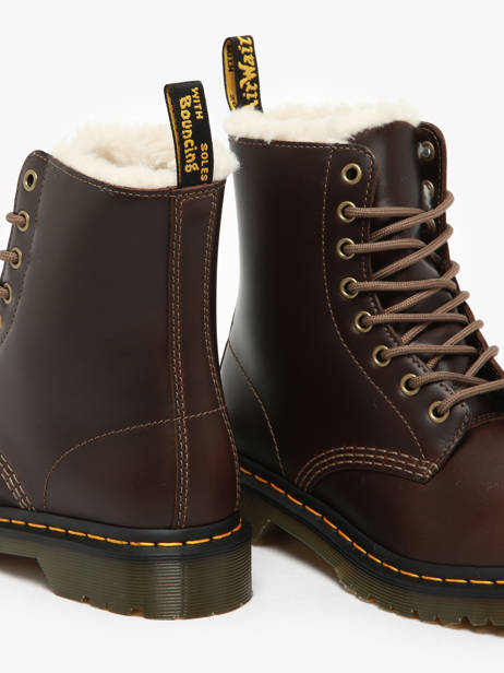 Enkellaarsjes 1460 Pascal Serena Uit Leder Dr martens Bruin women 32019777 ander zicht 3