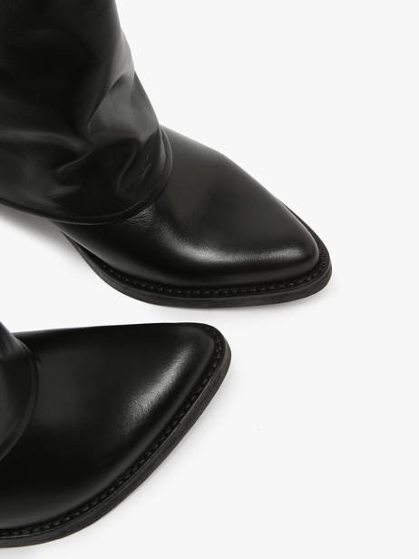 Santiago Laarzen Uit Leder We do Zwart women CO99905 ander zicht 3