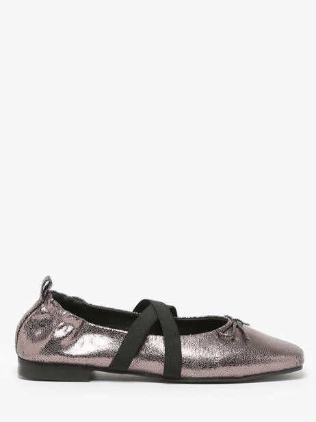 Ballerinas Met Riempjes Uit Leder We do Zilver women CO55342G