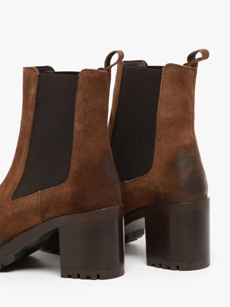 Enkellaarsjes Met Hak Uit Leder We do Bruin women CO99899 ander zicht 3