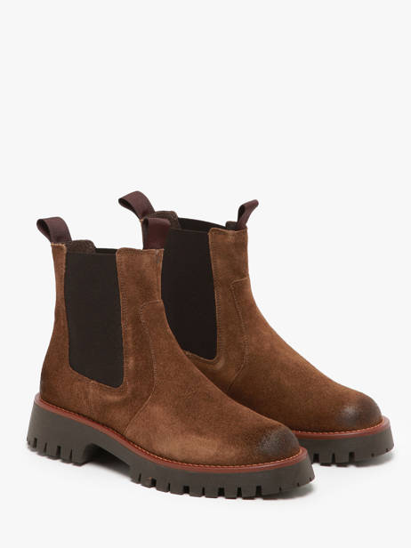 Chelsea Boots Uit Leder We do Bruin women C99593DA ander zicht 2