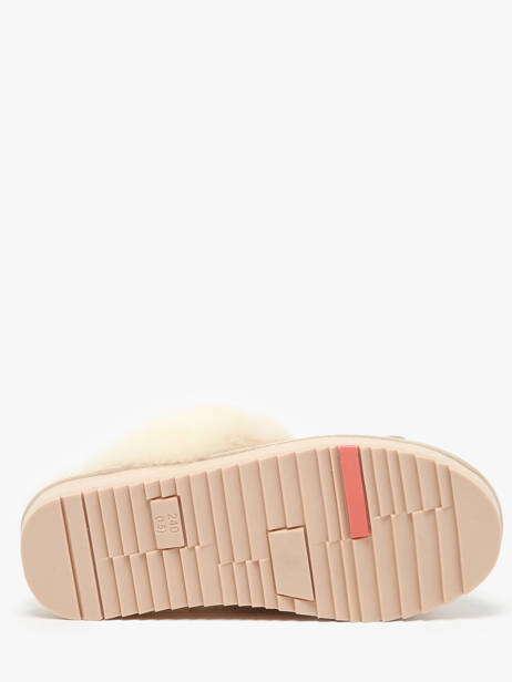 Pantoffels Uit Leder Nathan baume Beige women 242N6103 ander zicht 5