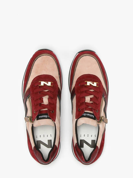 Sneakers Uit Leder Nathan baume Rood women 242S0103 ander zicht 4