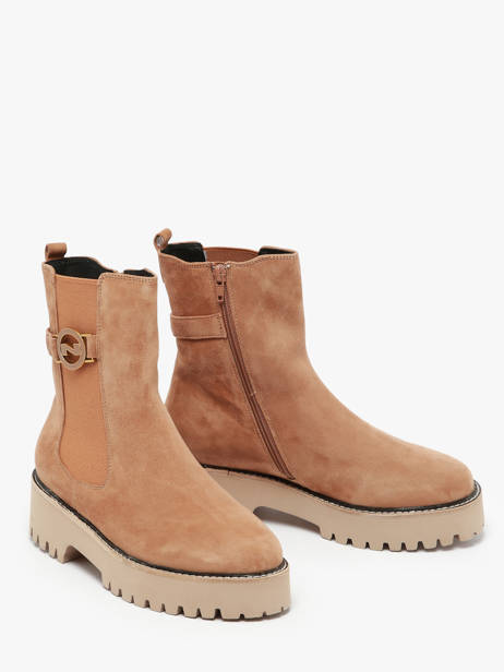 Enkellaarsjes Uit Leder Nathan baume Bruin women 242N1602 ander zicht 2