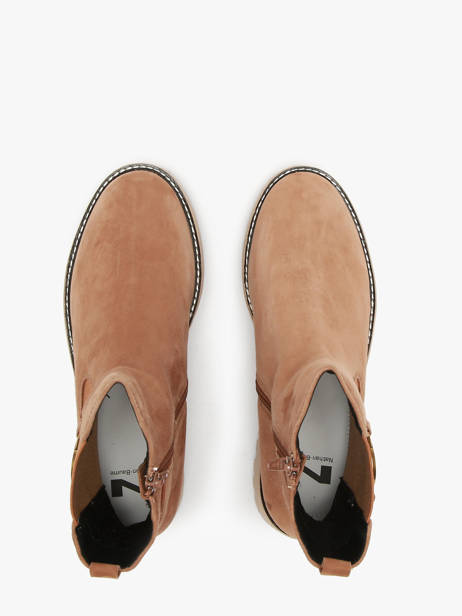 Enkellaarsjes Uit Leder Nathan baume Bruin women 242N1602 ander zicht 4