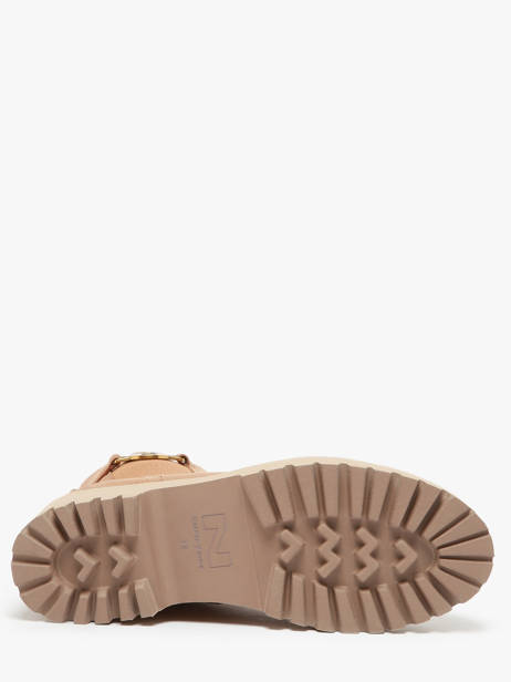 Enkellaarsjes Uit Leder Nathan baume Bruin women 242N1602 ander zicht 5