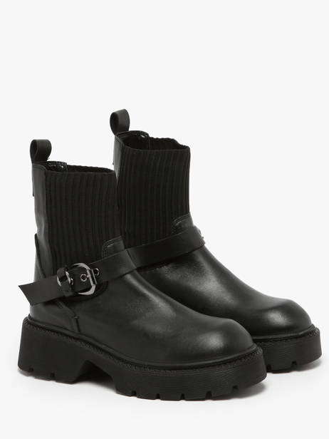 Enkellaarsjes Uit Leder Inuovo Zwart women 753428 ander zicht 2