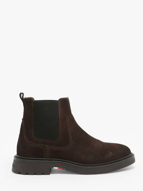 Chelsea Boots Uit Leder Tommy hilfiger Bruin men 5104GOP
