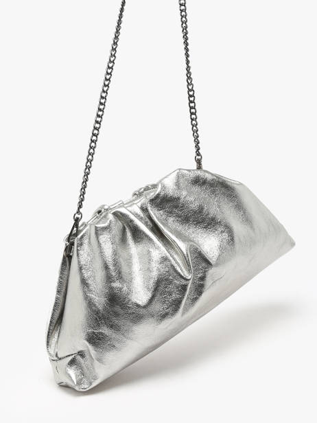 Cross Body Tas Nine Leder Milano Zilver nine NI23112 ander zicht 2