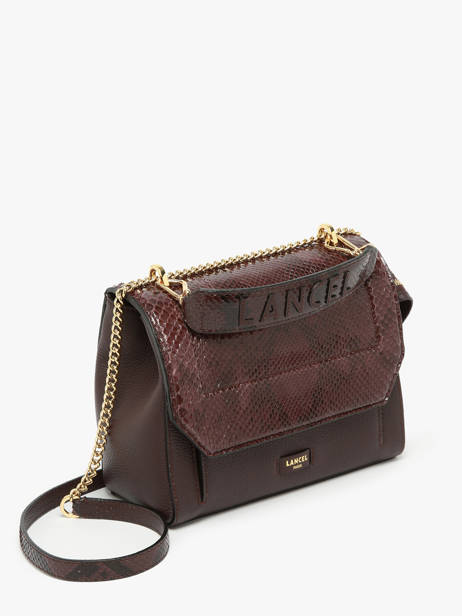 Handtas M Ninon Python Lancel Bruin ninon A09370 ander zicht 2
