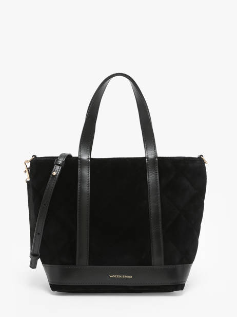 Cross Body Tas Cabas Fluweel Vanessa bruno Zwart cabas 42V40435