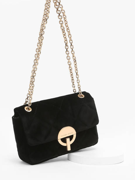Cross Body Tas Moon Fluweel Vanessa bruno Zwart moon 42V40533 ander zicht 2