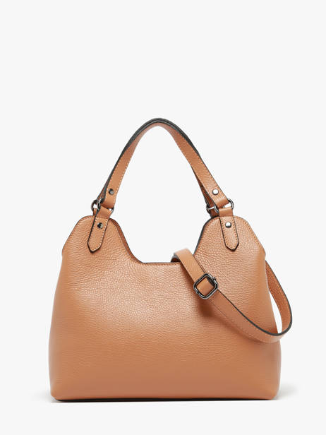 Handtas Caviar Leder Milano Bruin caviar CA24067 ander zicht 4