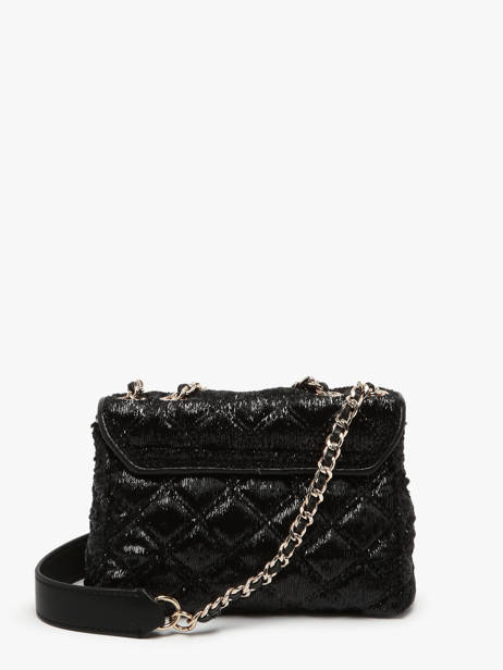 Cross Body Tas Giully Fluweel Guess Zwart giully QE874874 ander zicht 4