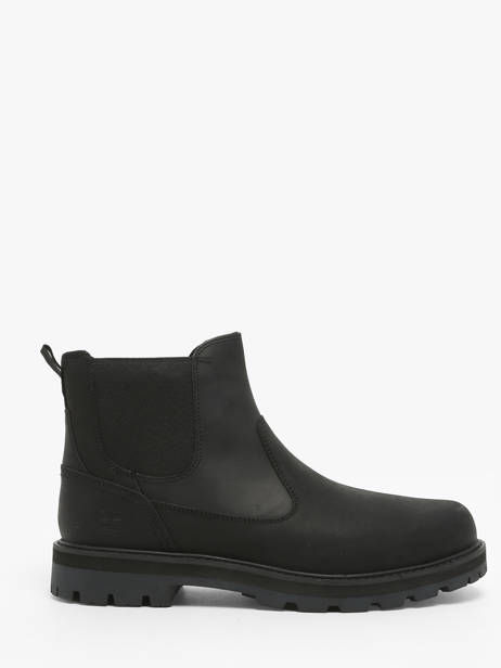 Boots Britton Road Mid Uit Leder Timberland Zwart men 6A4WW021