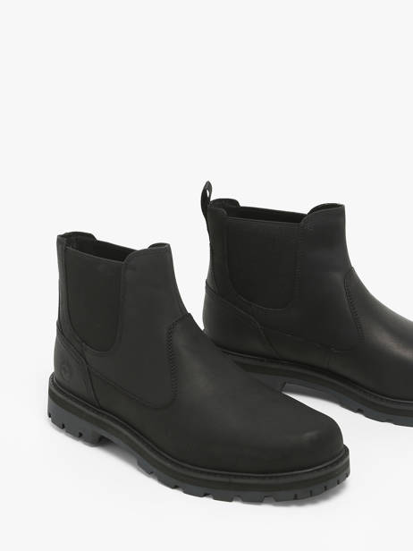 Boots Britton Road Mid Uit Leder Timberland Zwart men 6A4WW021 ander zicht 1