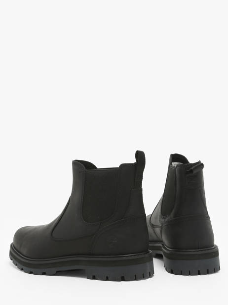 Boots Britton Road Mid Uit Leder Timberland Zwart men 6A4WW021 ander zicht 2