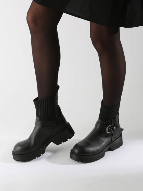 Enkellaarsjes Uit Leder Inuovo Zwart women 753428 ander zicht 1