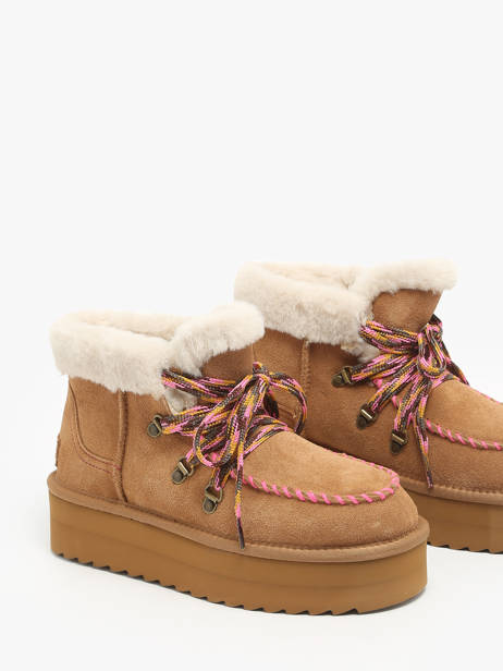 Enkellaarsjes Platform Colors of california Bruin women CYWPLA05 ander zicht 2