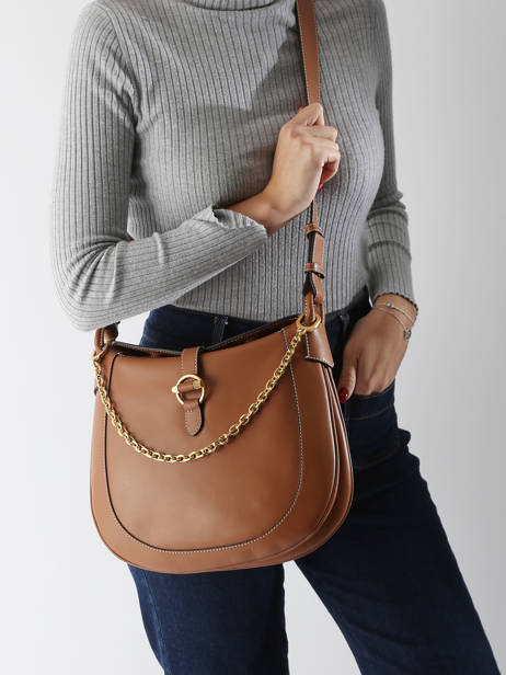Cross Body Tas Pia Leder Le tanneur Bruin pia TPIA1420 ander zicht 1