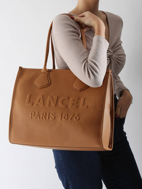 Schoudertas L Jour Leder Lancel Bruin jour A12997 ander zicht 1