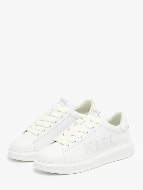 Sneakers Kapri Deco Line Uit Leder Karl lagerfeld Wit men KL52561 ander zicht 1