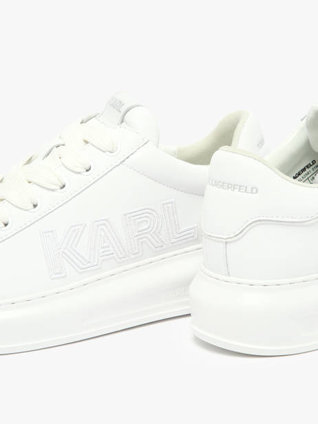 Sneakers Kapri Deco Line Uit Leder Karl lagerfeld Wit men KL52561 ander zicht 2