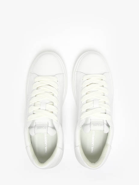 Sneakers Kapri Deco Line Uit Leder Karl lagerfeld Wit men KL52561 ander zicht 3