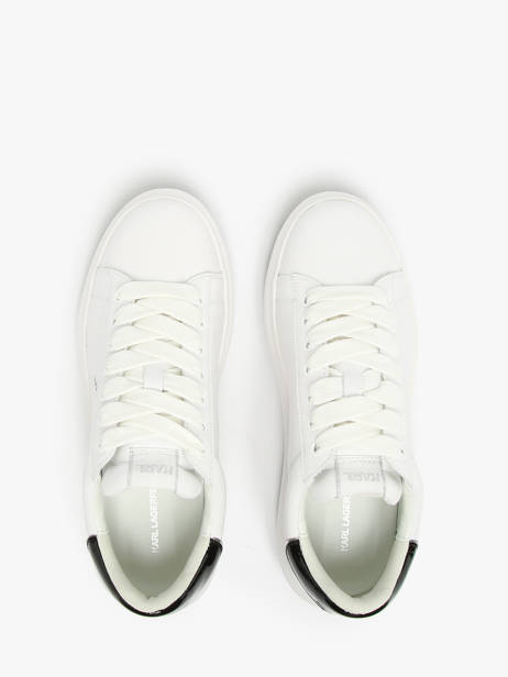 Sneakers Kapri Maison Uit Leder Karl lagerfeld Wit men KL57538 ander zicht 3