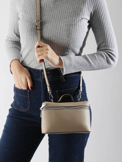 Cross Body Tas Grained Miniprix Bruin grained DQ8689 ander zicht 1