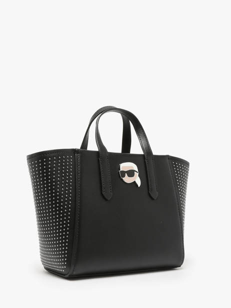 Handtas K Ikonic 2.0 Leder Karl lagerfeld Zwart k ikonic 2.0 246W3030 ander zicht 2