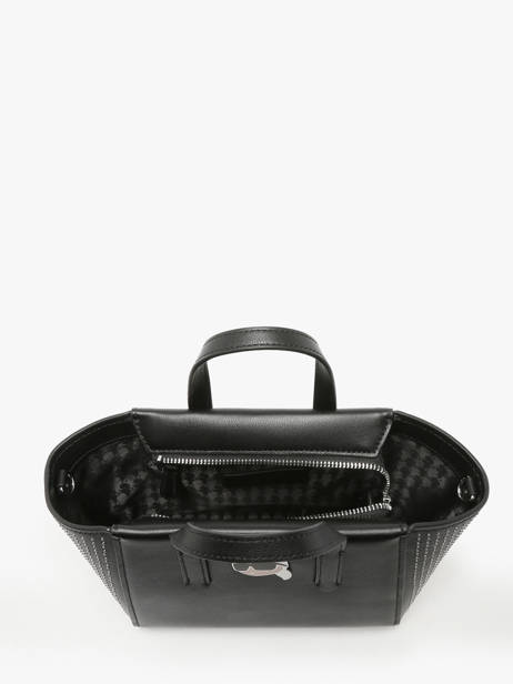 Handtas K Ikonic 2.0 Leder Karl lagerfeld Zwart k ikonic 2.0 246W3030 ander zicht 3
