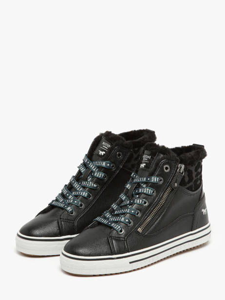 Sneakers Mustang Zwart women 1365603 ander zicht 2