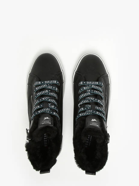 Sneakers Mustang Zwart women 1365603 ander zicht 4