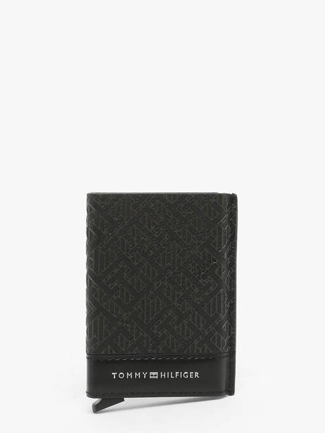 Portefeuille Tommy hilfiger Zwart monogram AM12783