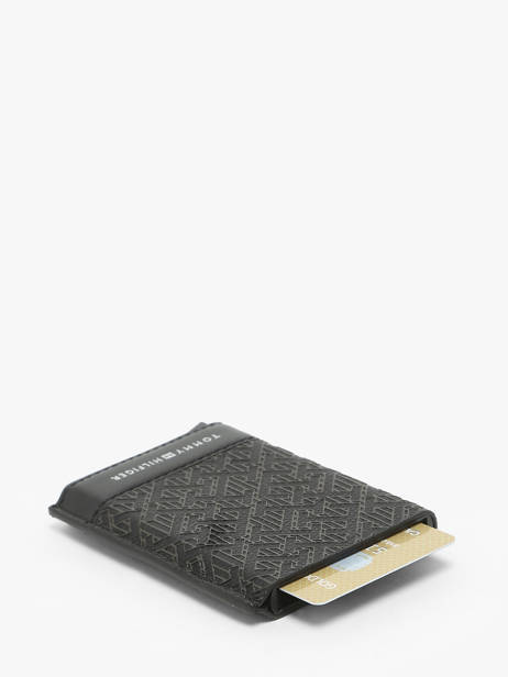 Portefeuille Tommy hilfiger Zwart monogram AM12783 ander zicht 1